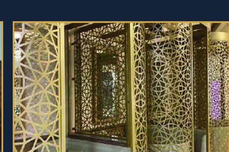 Laser-cut decorative metal panels