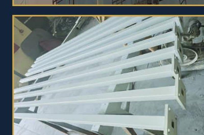 Fabricated metal posts and components
