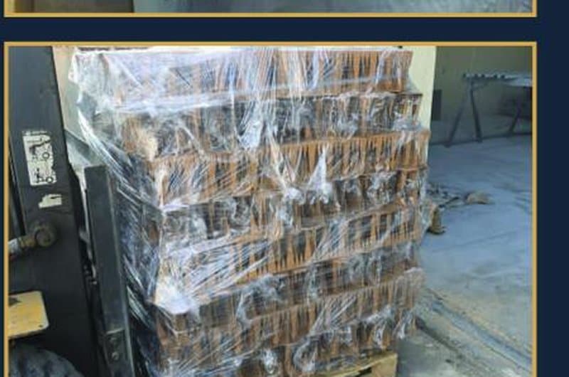 Packaged metal components ready for delivery